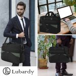 Laptop Bag 17.3 Inch Laptop Briefcase Large Laptop Case Waterproof Business Computer Bag Adjustable Shoulder Messenger Bag for Men Women, Black - Image 6